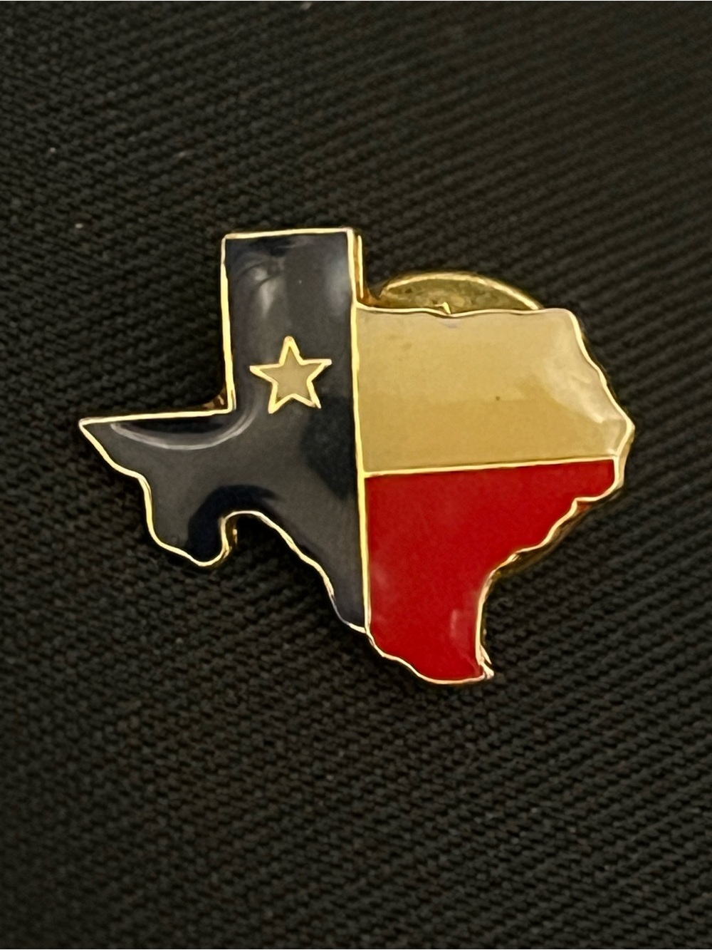 Texas Flag Enamel Pin - Red, Blue & Gold